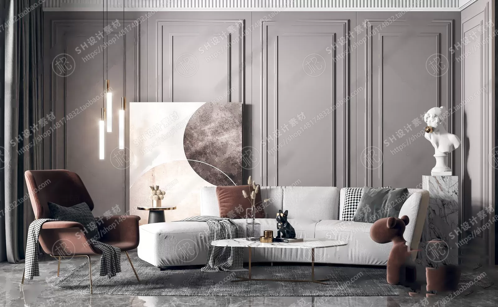 Modern Sofa – 3D Models – 0033