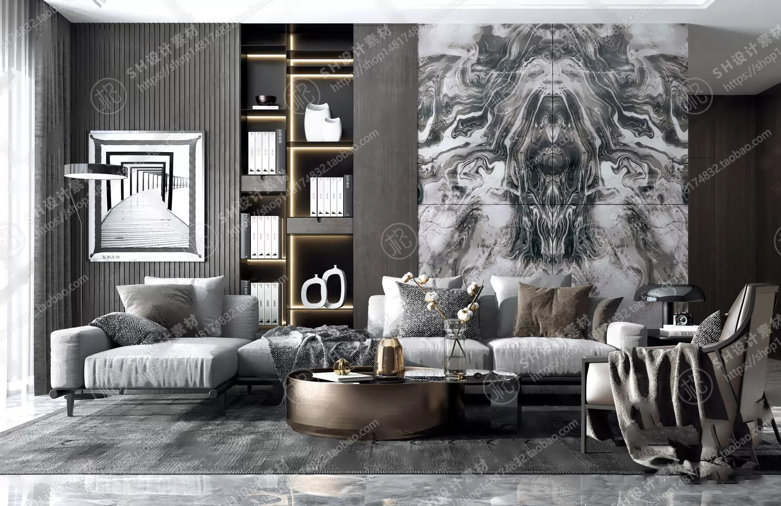 Modern Sofa – 3D Models – 0035