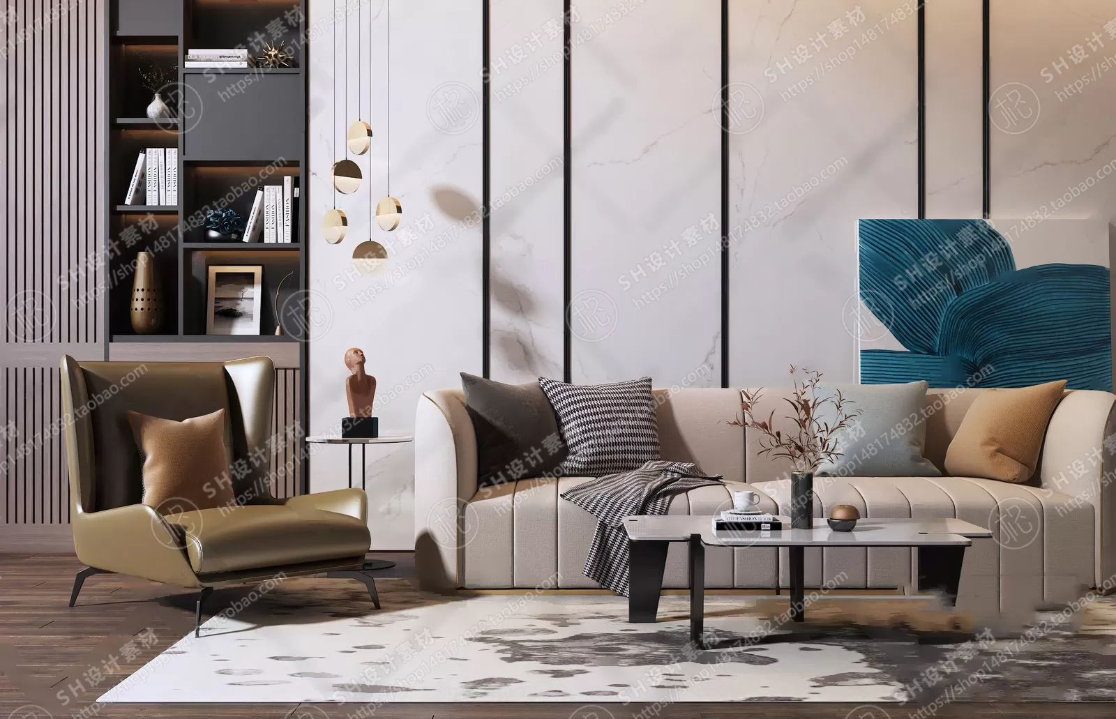 Modern Sofa – 3D Models – 0036