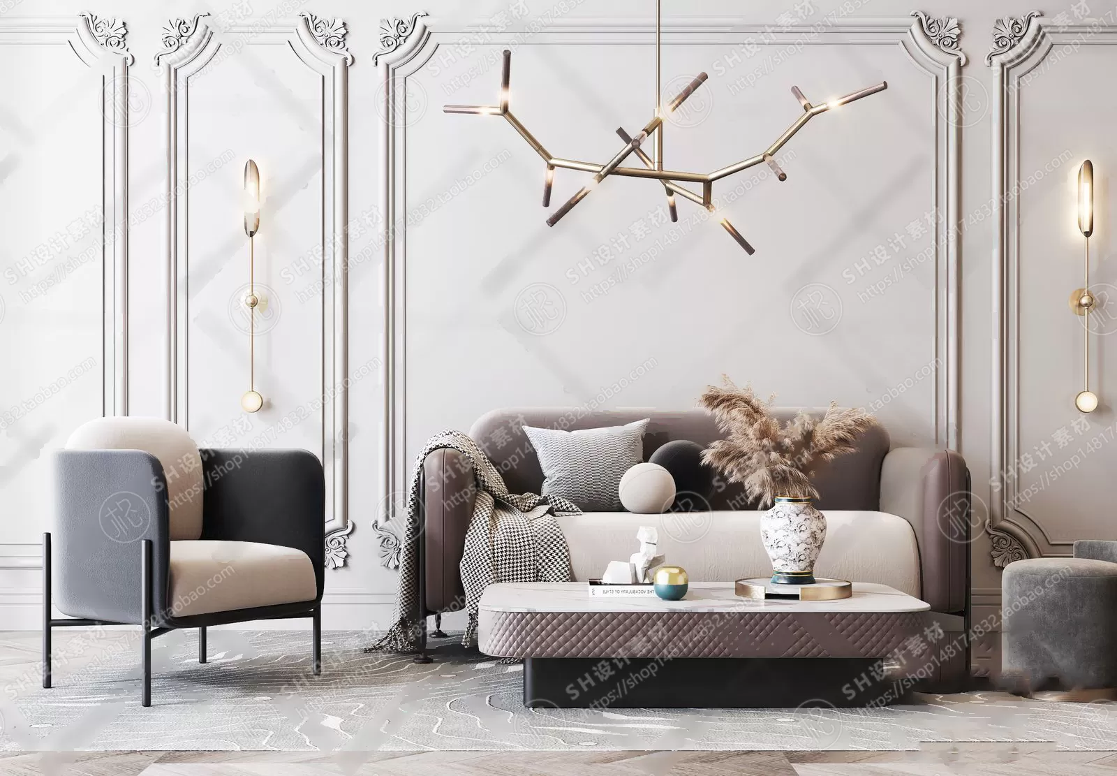 Modern Sofa – 3D Models – 0038