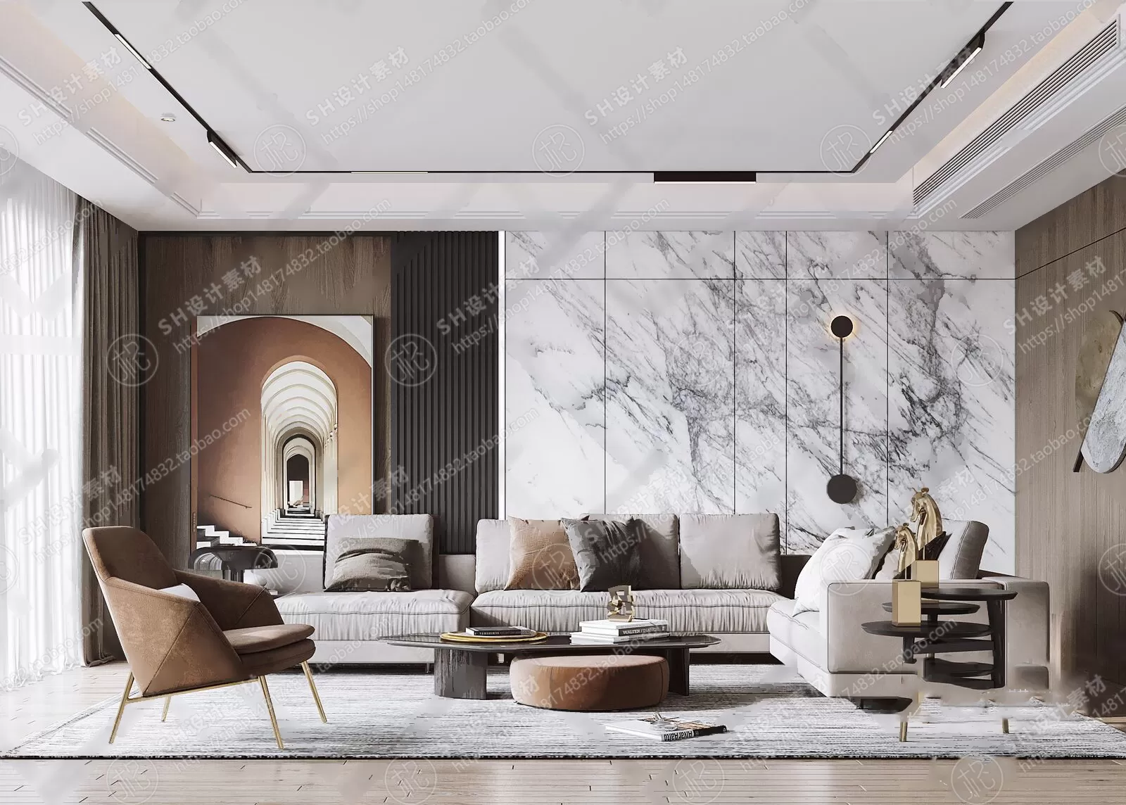 Modern Sofa – 3D Models – 0050