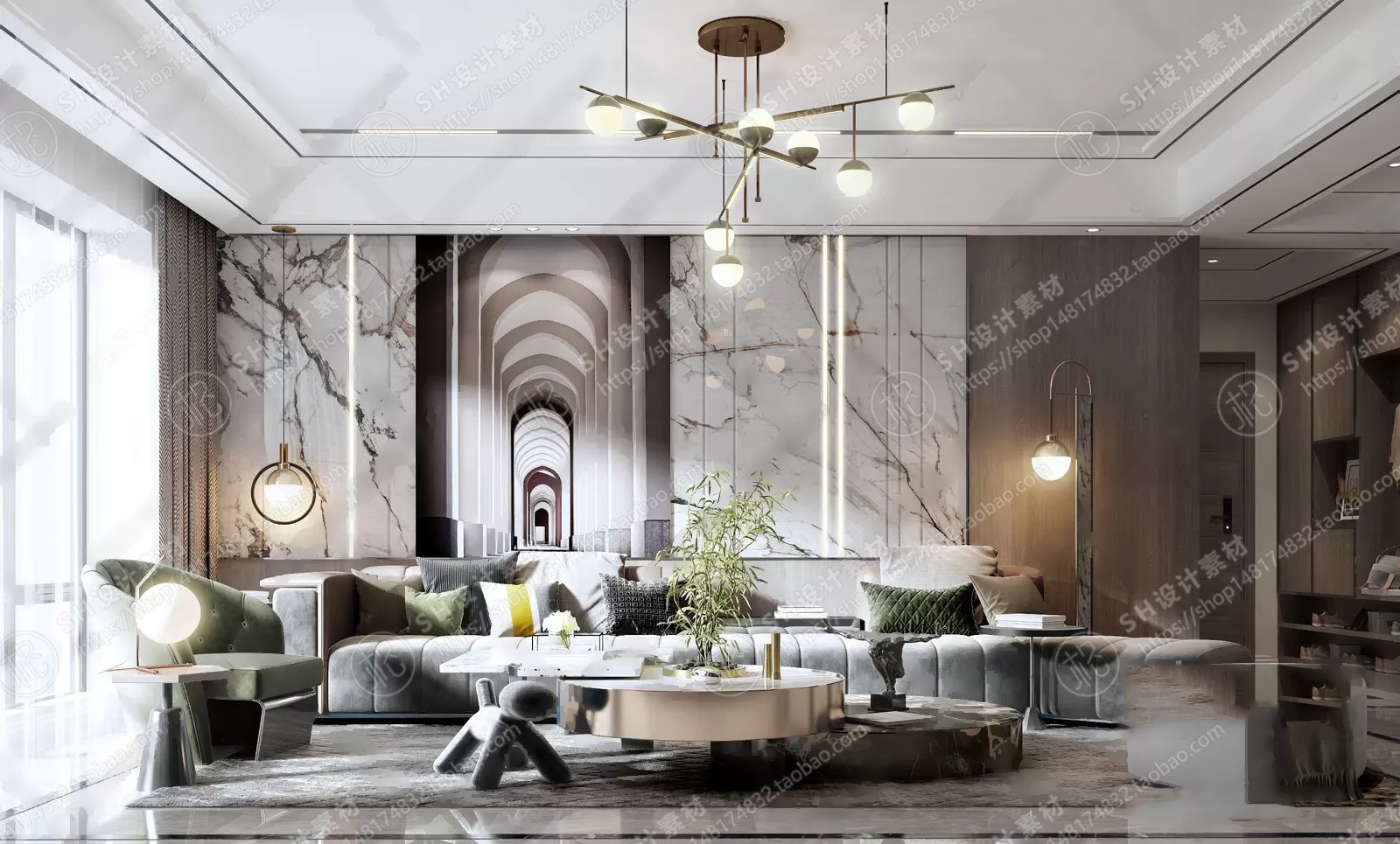 Modern Sofa – 3D Models – 0051