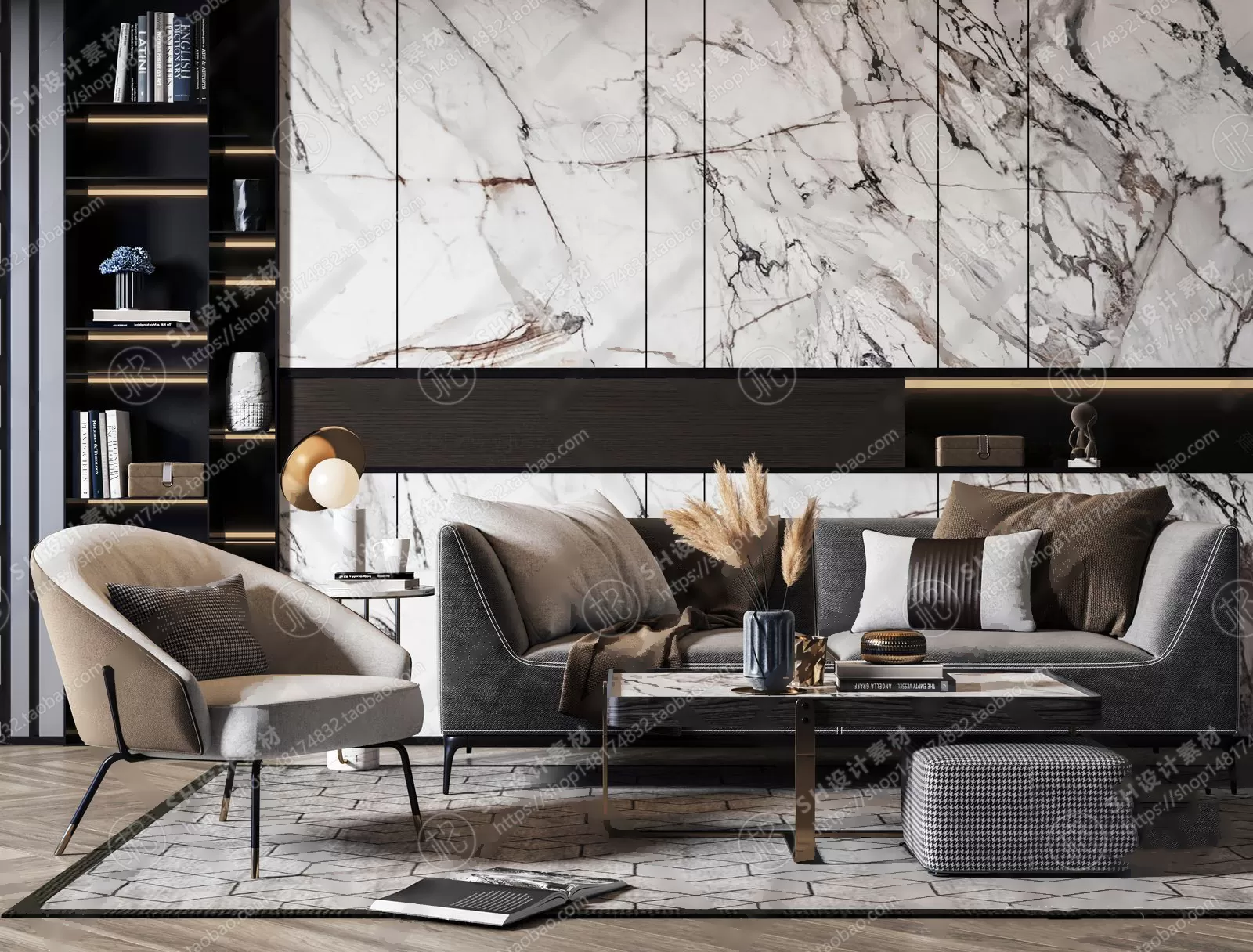 Modern Sofa – 3D Models – 0055