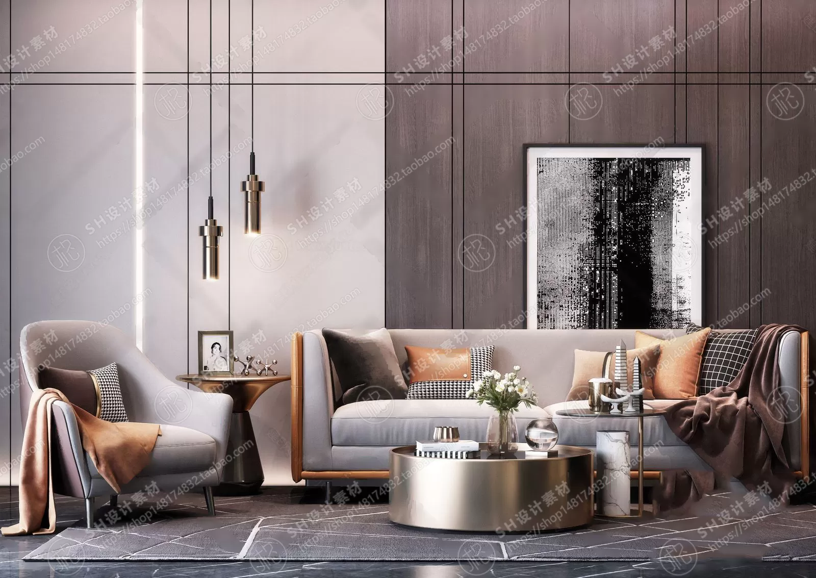 Modern Sofa – 3D Models – 0056