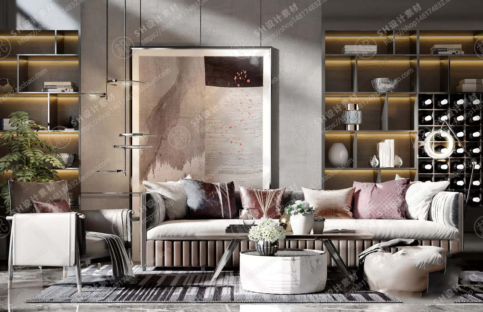 Modern Sofa – 3D Models – 0057