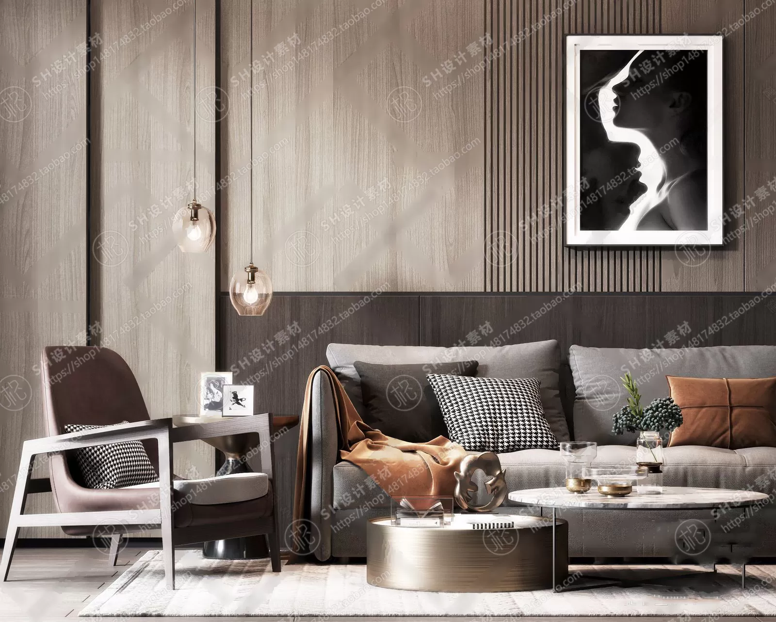 Modern Sofa – 3D Models – 0058