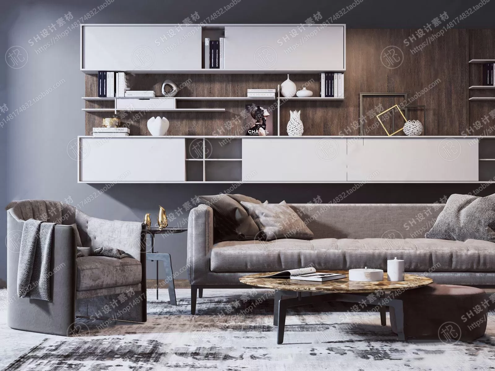 Modern Sofa – 3D Models – 0068