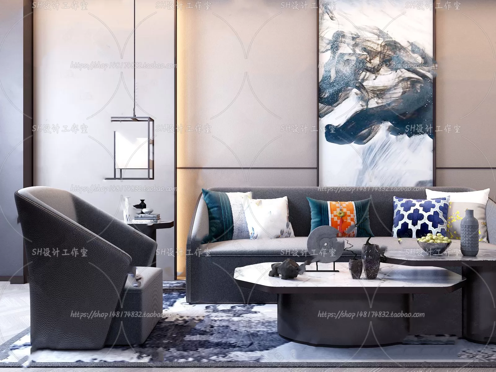 Modern Sofa – 3D Models – 0074