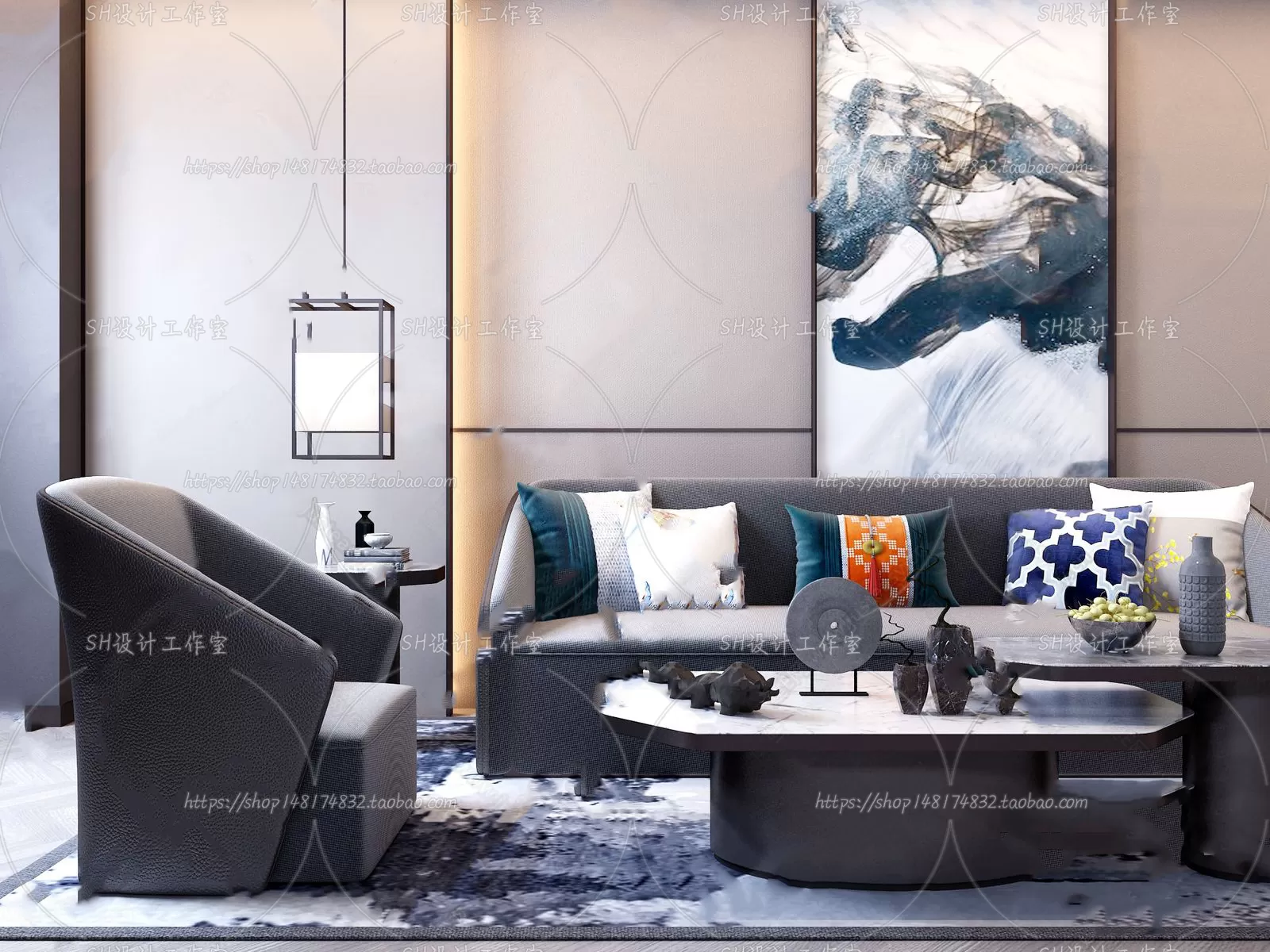 Modern Sofa – 3D Models – 0082