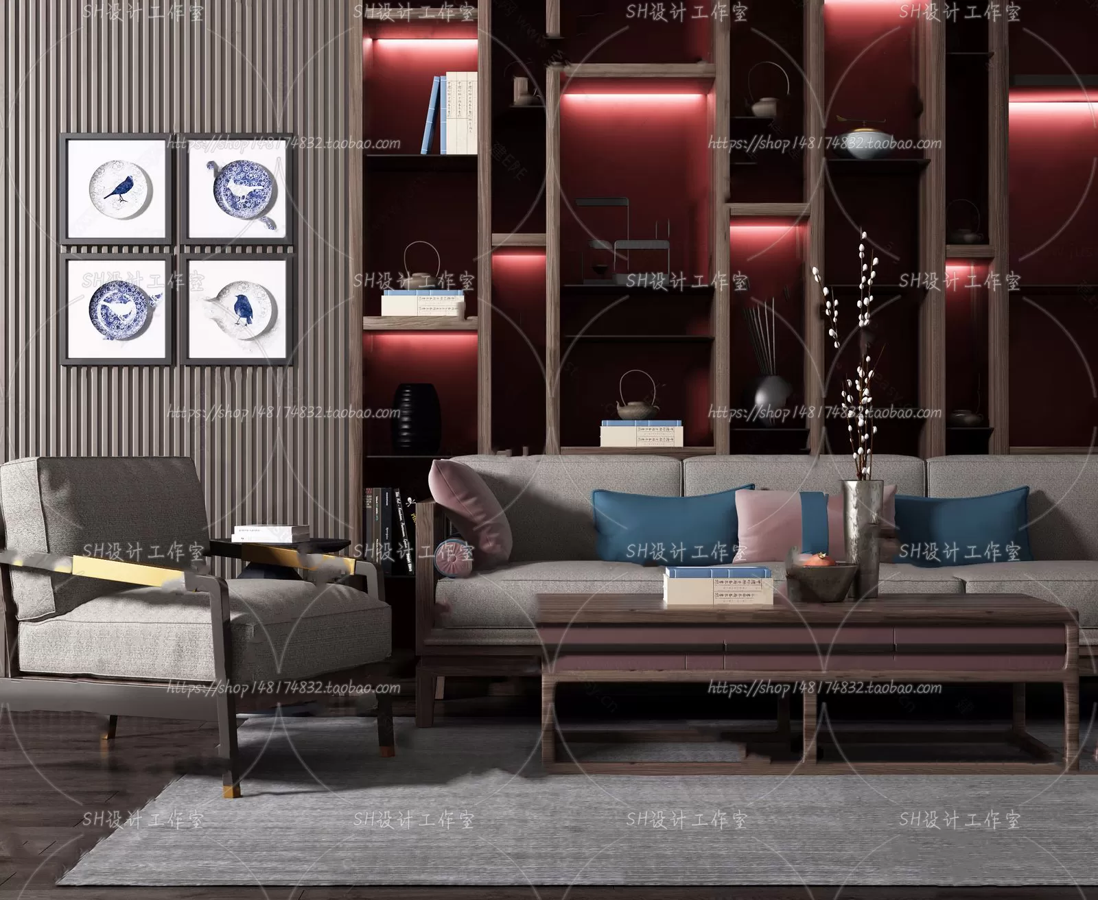 Modern Sofa – 3D Models – 0088