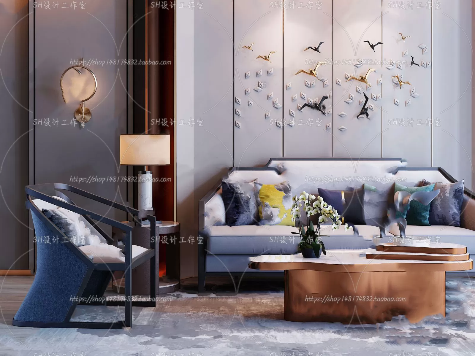 Modern Sofa – 3D Models – 0090