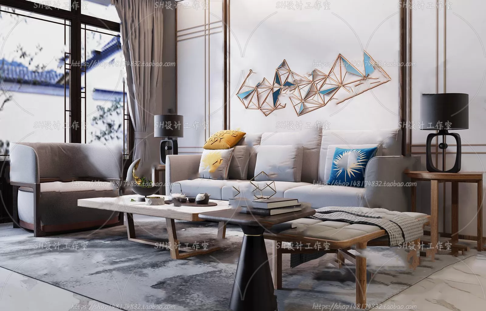 Modern Sofa – 3D Models – 0091