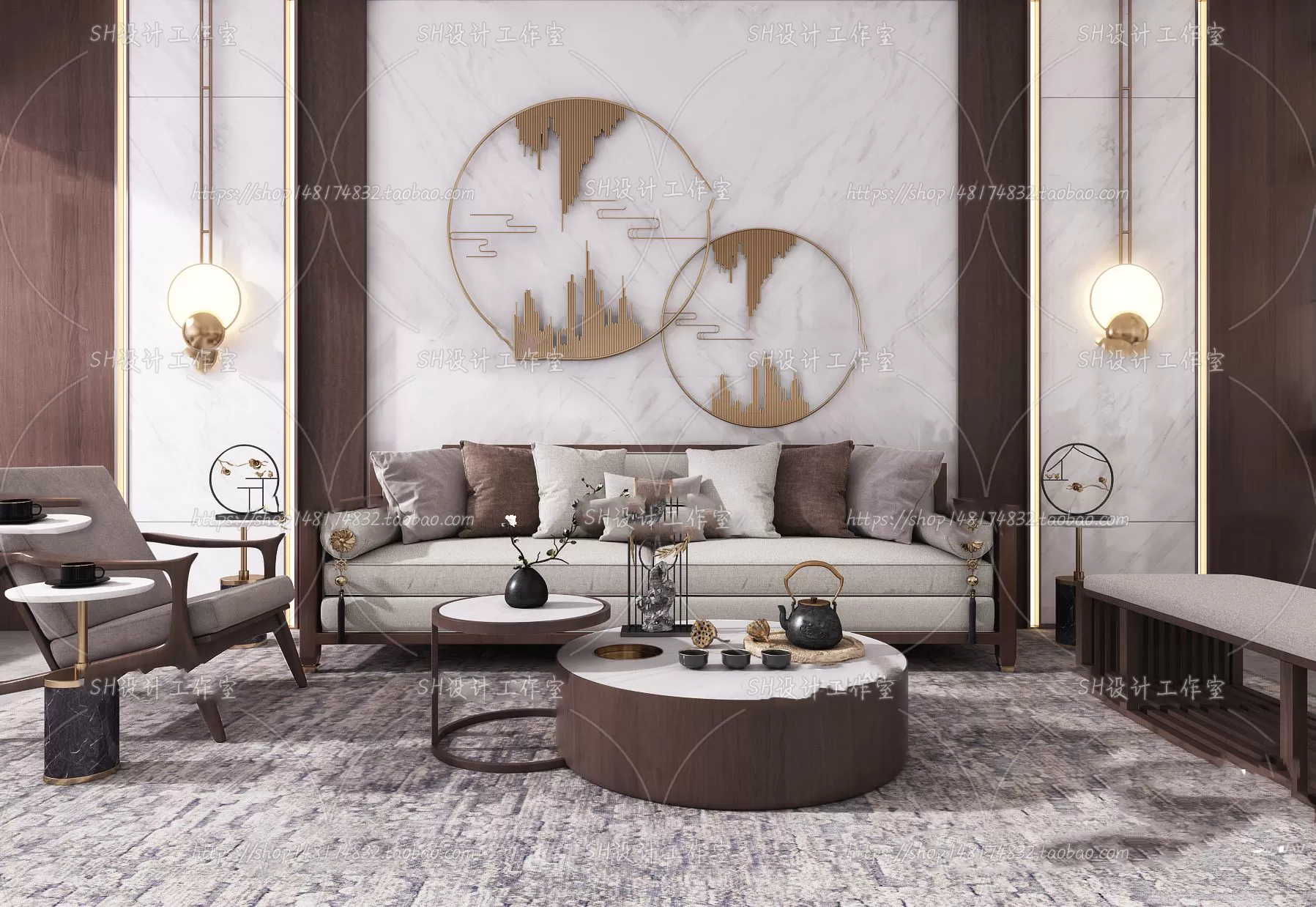 Modern Sofa – 3D Models – 0093