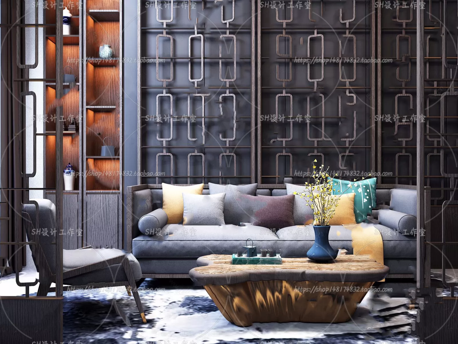 Modern Sofa – 3D Models – 0115