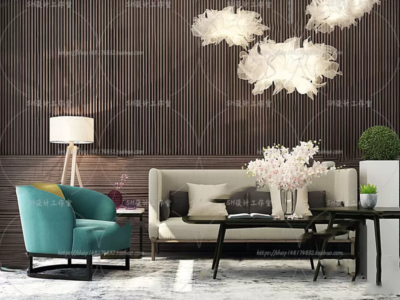 Modern Sofa – 3D Models – 0128