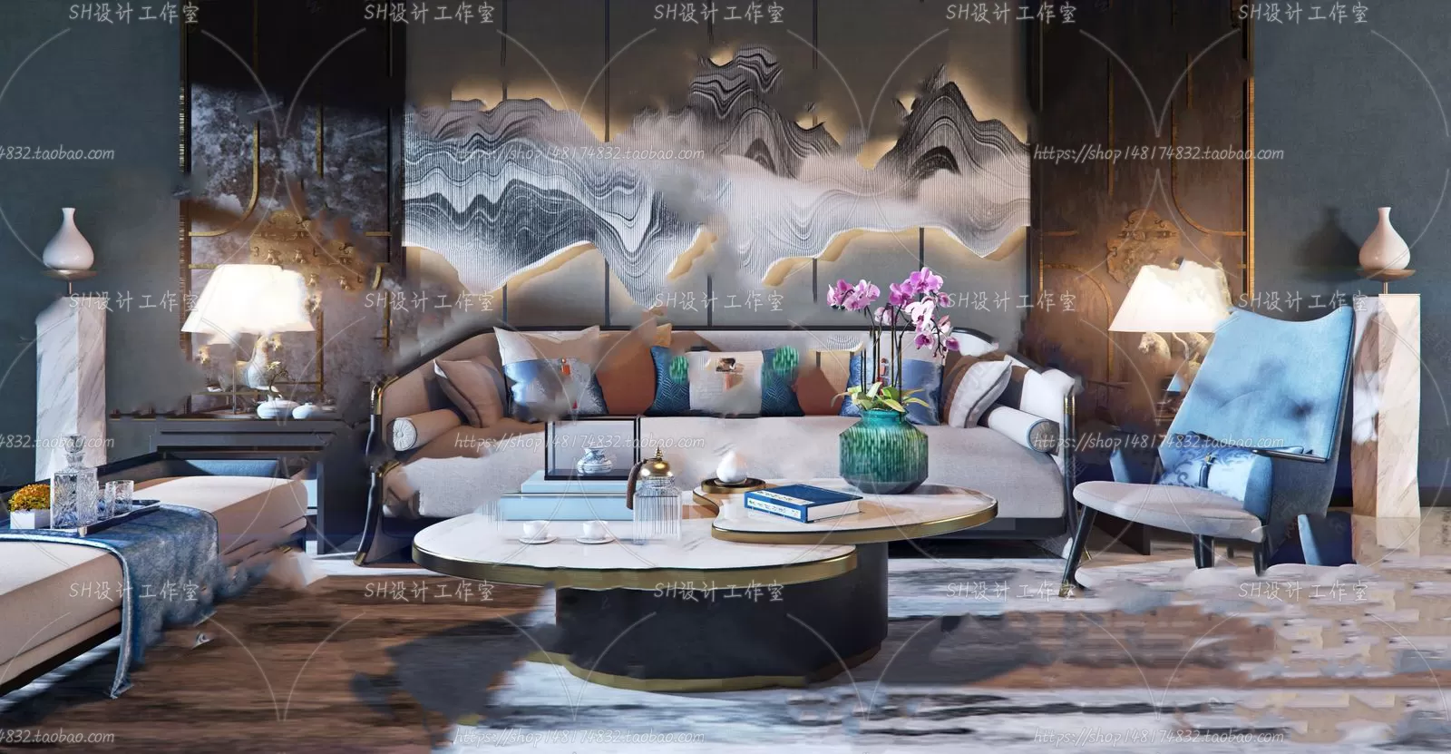 Modern Sofa – 3D Models – 0140