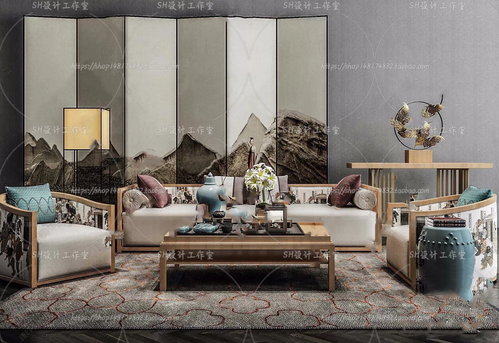 Modern Sofa – 3D Models – 0142