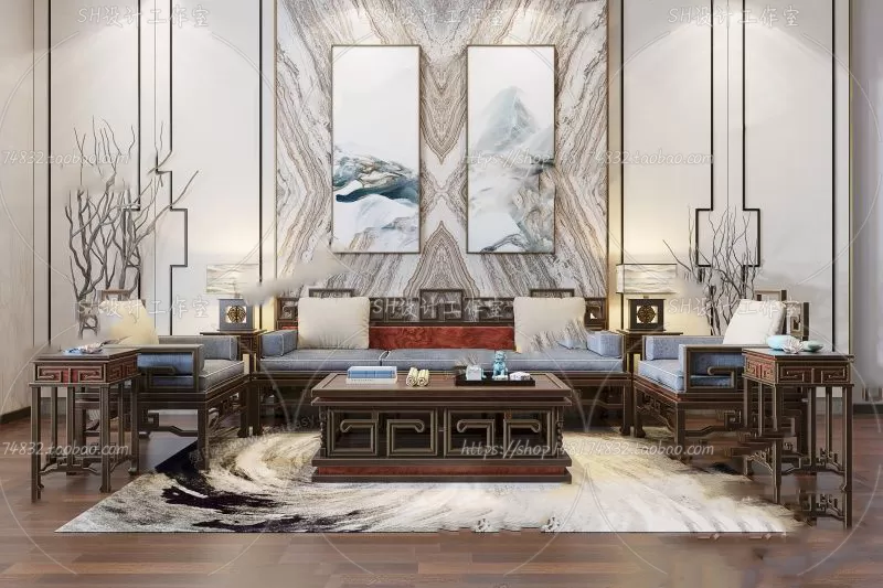 Modern Sofa – 3D Models – 0147