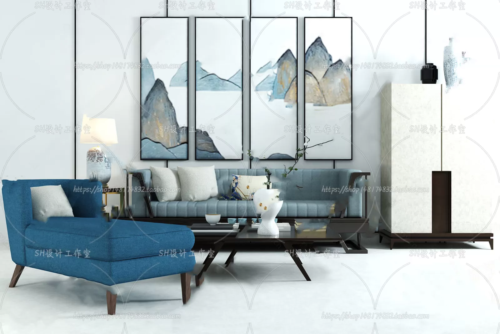 Modern Sofa – 3D Models – 0162