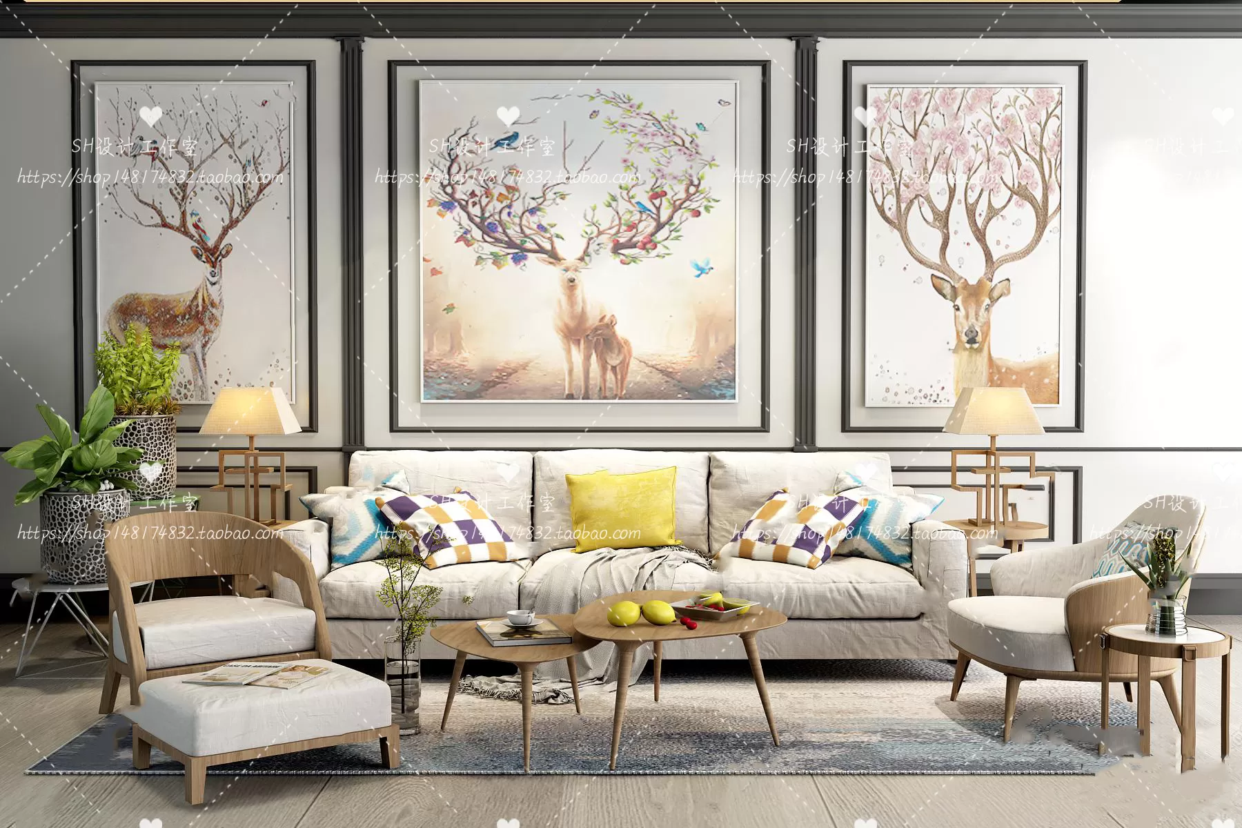 Modern Sofa – 3D Models – 0175