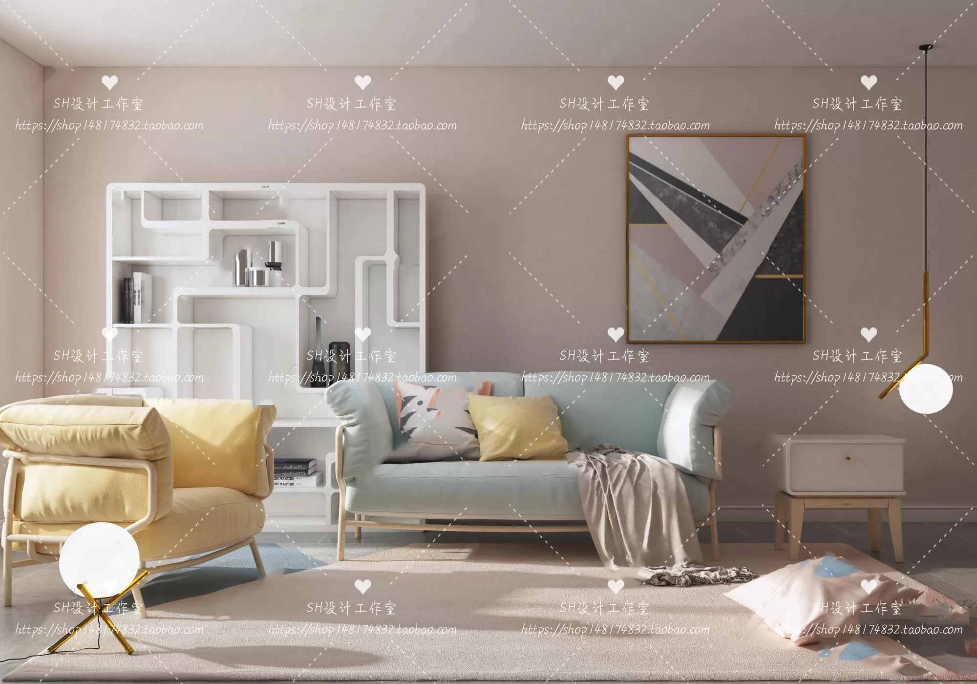 Modern Sofa – 3D Models – 0193