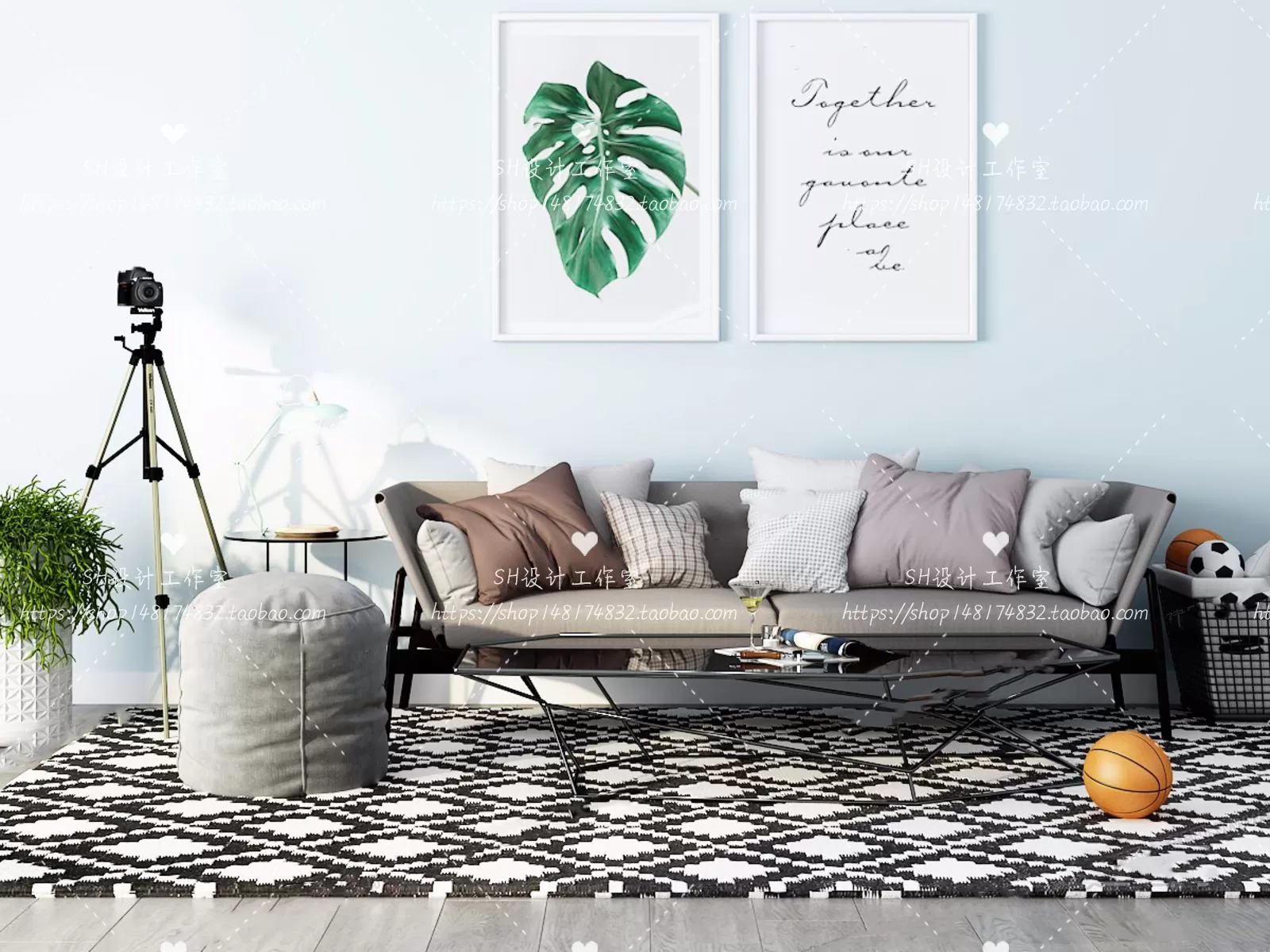 Modern Sofa – 3D Models – 0195