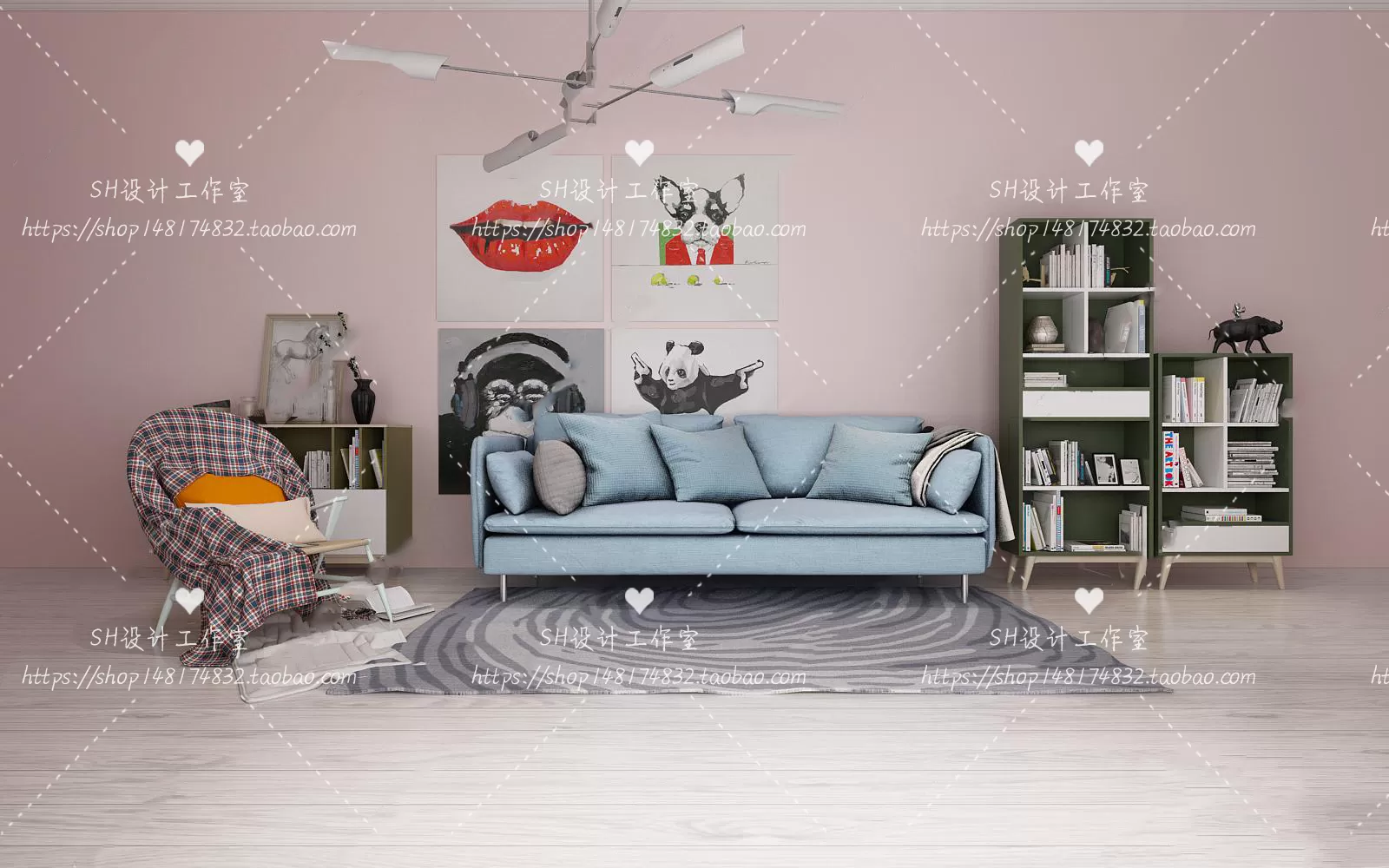 Modern Sofa – 3D Models – 0197