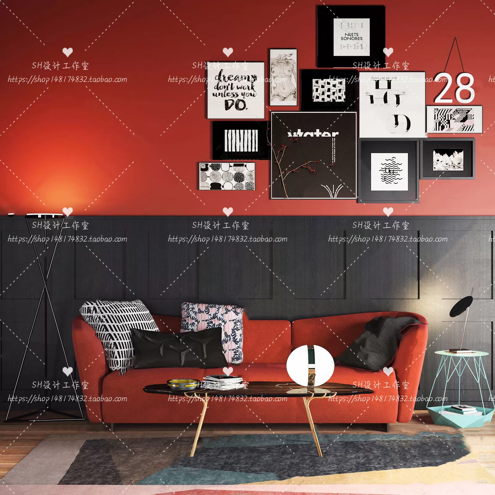 Modern Sofa – 3D Models – 0198