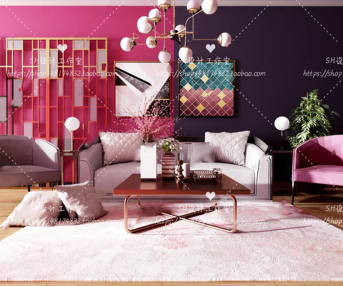 Modern Sofa – 3D Models – 0202