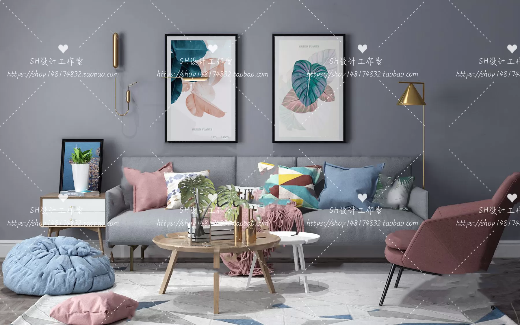 Modern Sofa – 3D Models – 0213