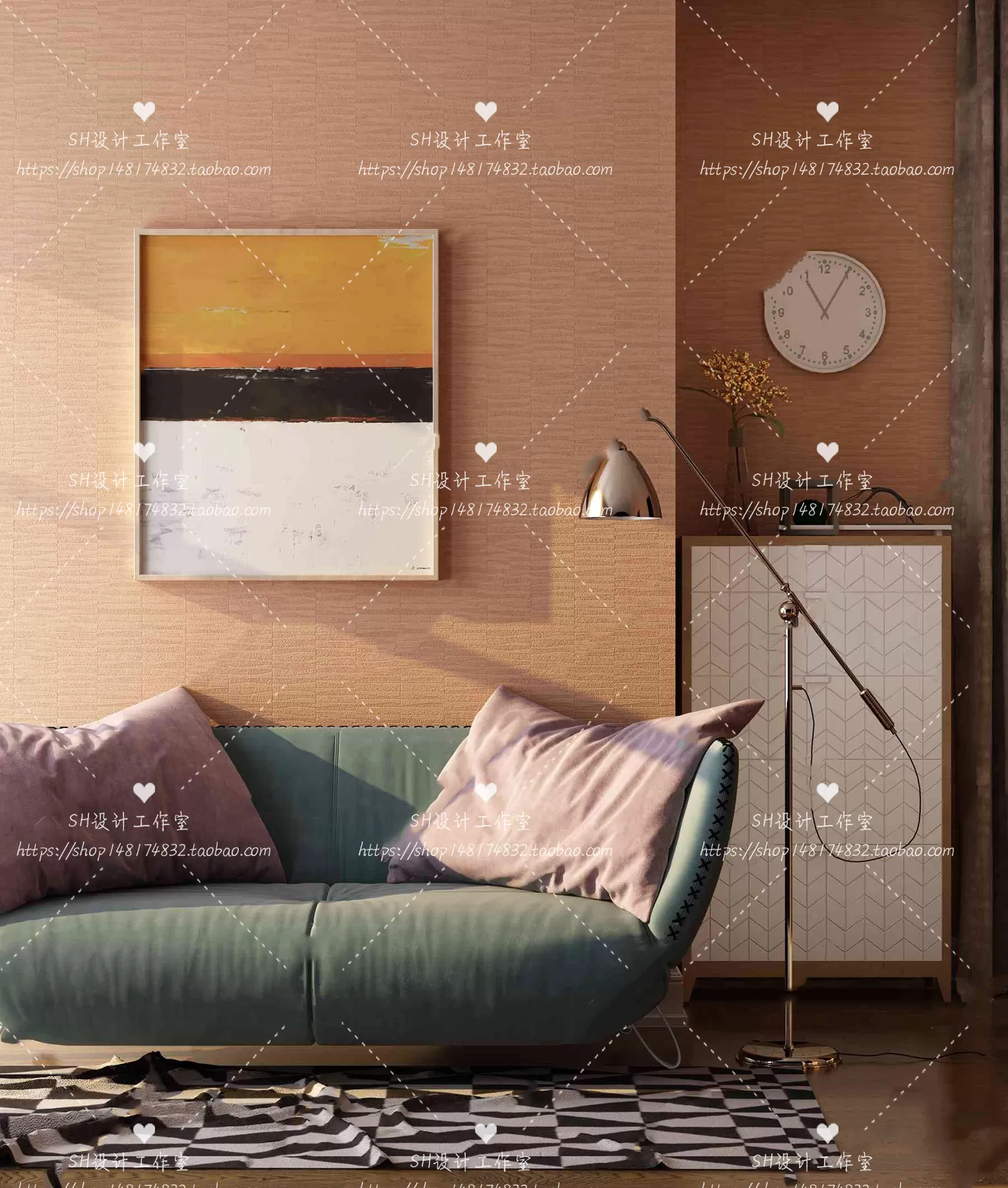 Modern Sofa – 3D Models – 0216