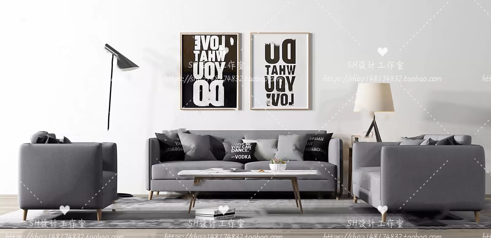 Modern Sofa – 3D Models – 0217