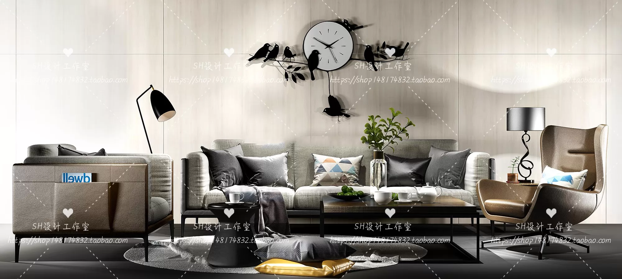 Modern Sofa – 3D Models – 0218