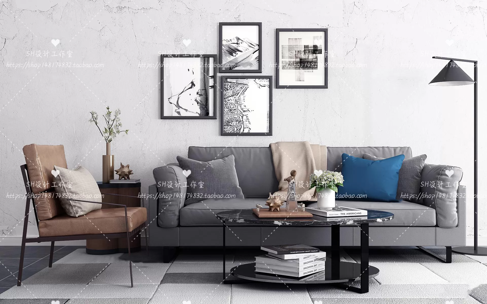 Modern Sofa – 3D Models – 0219