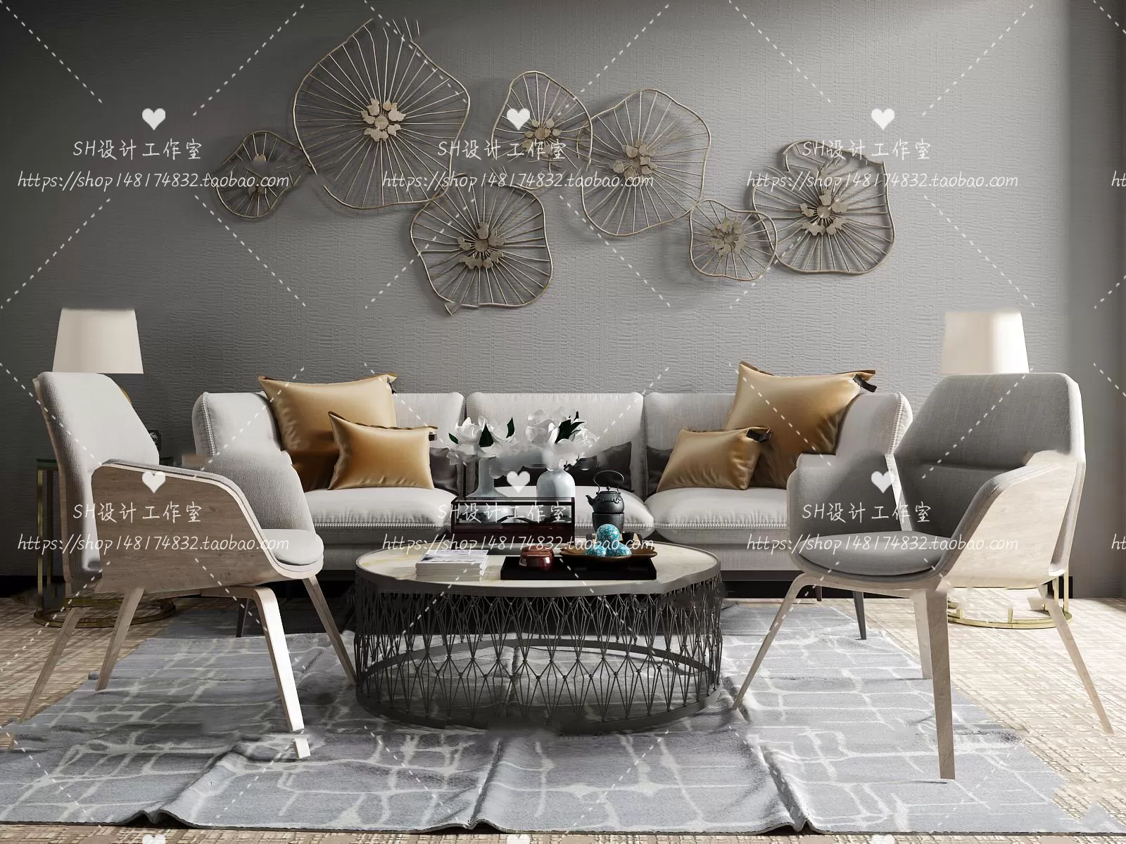 Modern Sofa – 3D Models – 0220