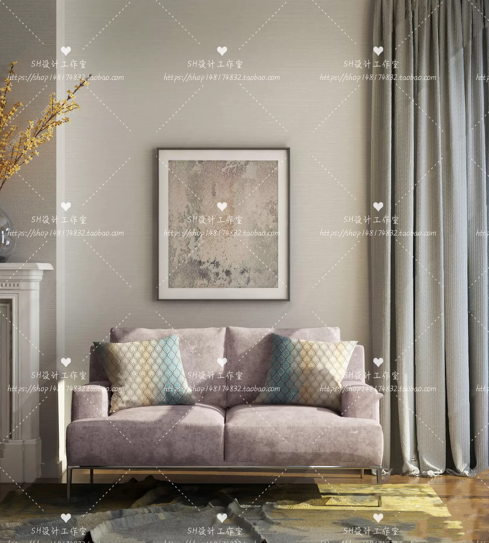 Modern Sofa – 3D Models – 0222