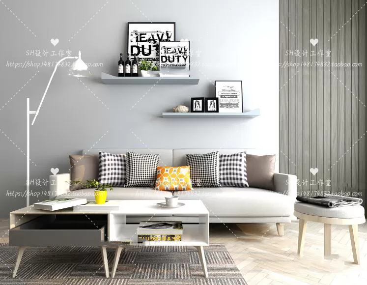 Modern Sofa – 3D Models – 0229