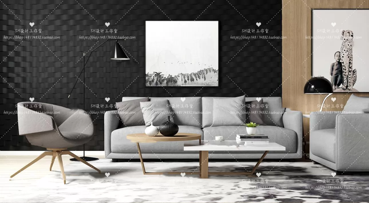 Modern Sofa – 3D Models – 0246