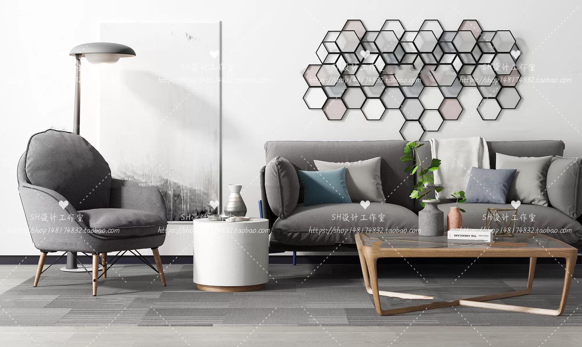 Modern Sofa – 3D Models – 0247