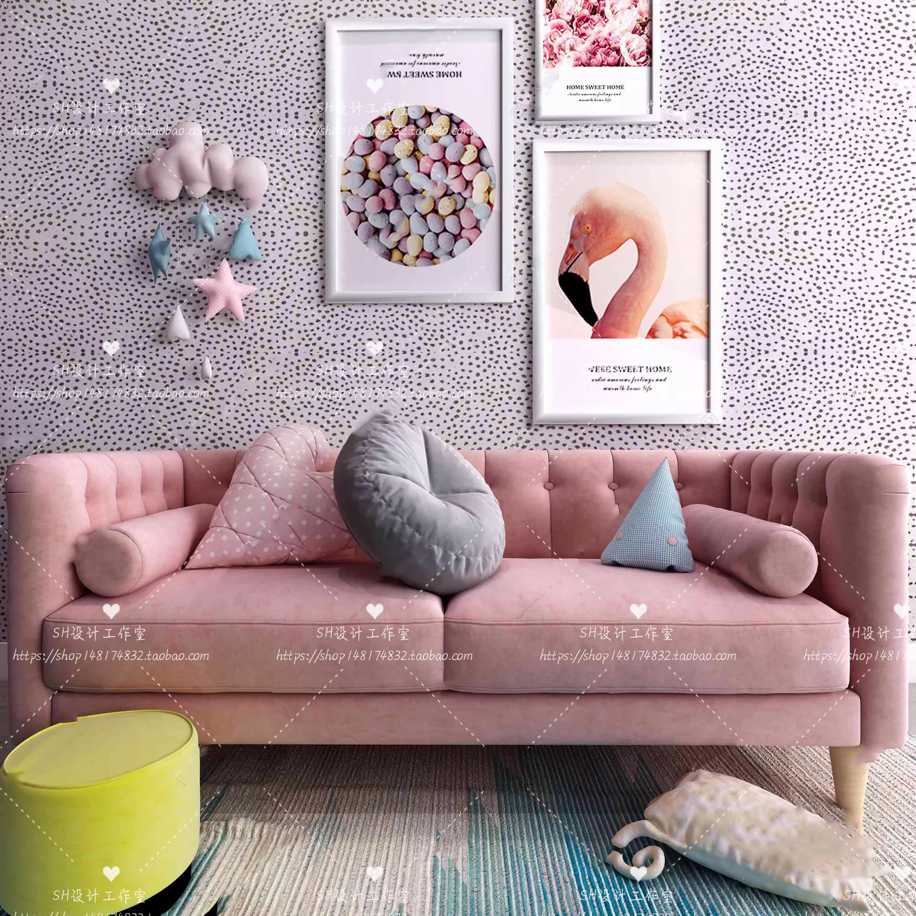 Modern Sofa – 3D Models – 0248