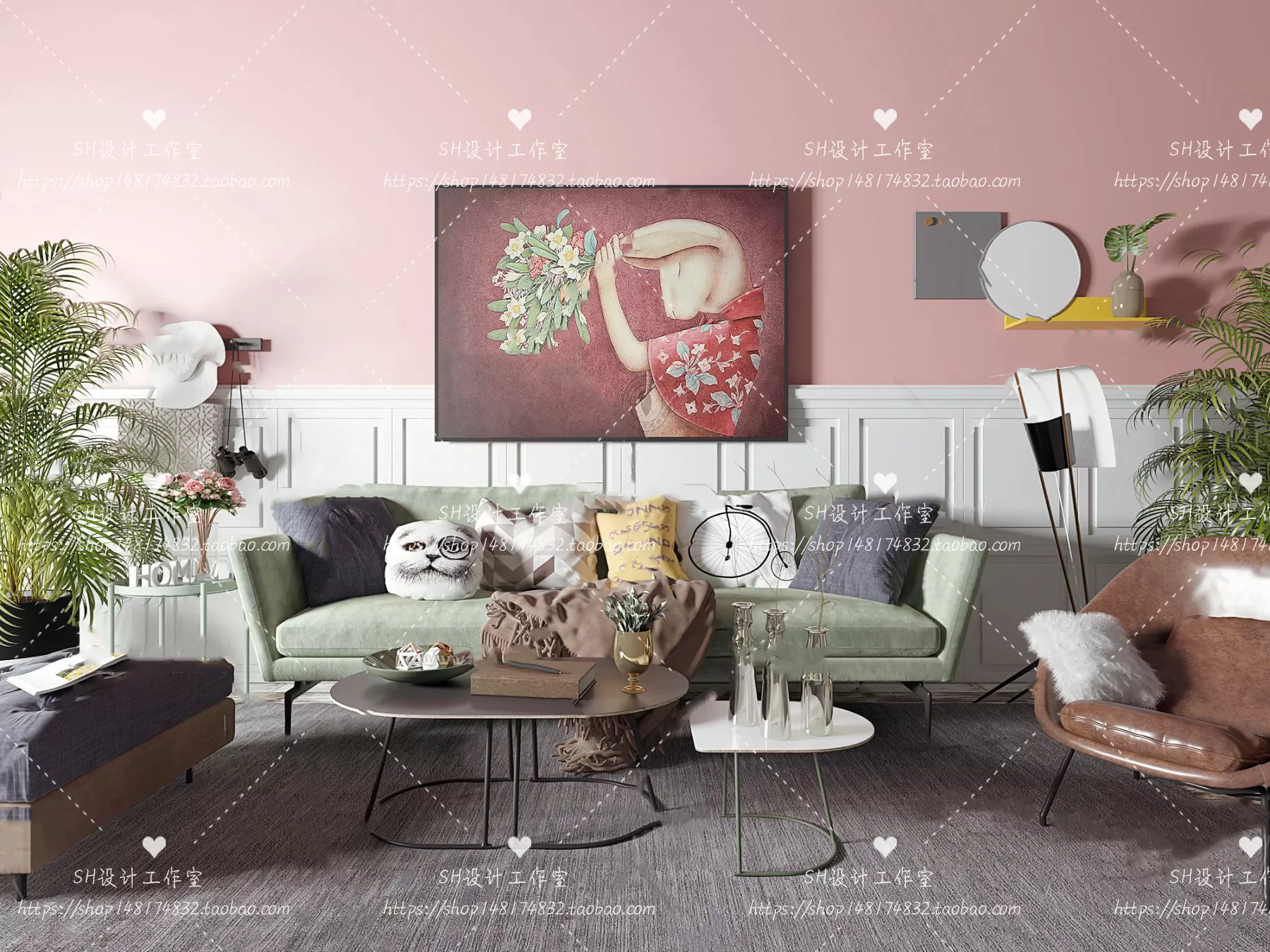 Modern Sofa – 3D Models – 0251