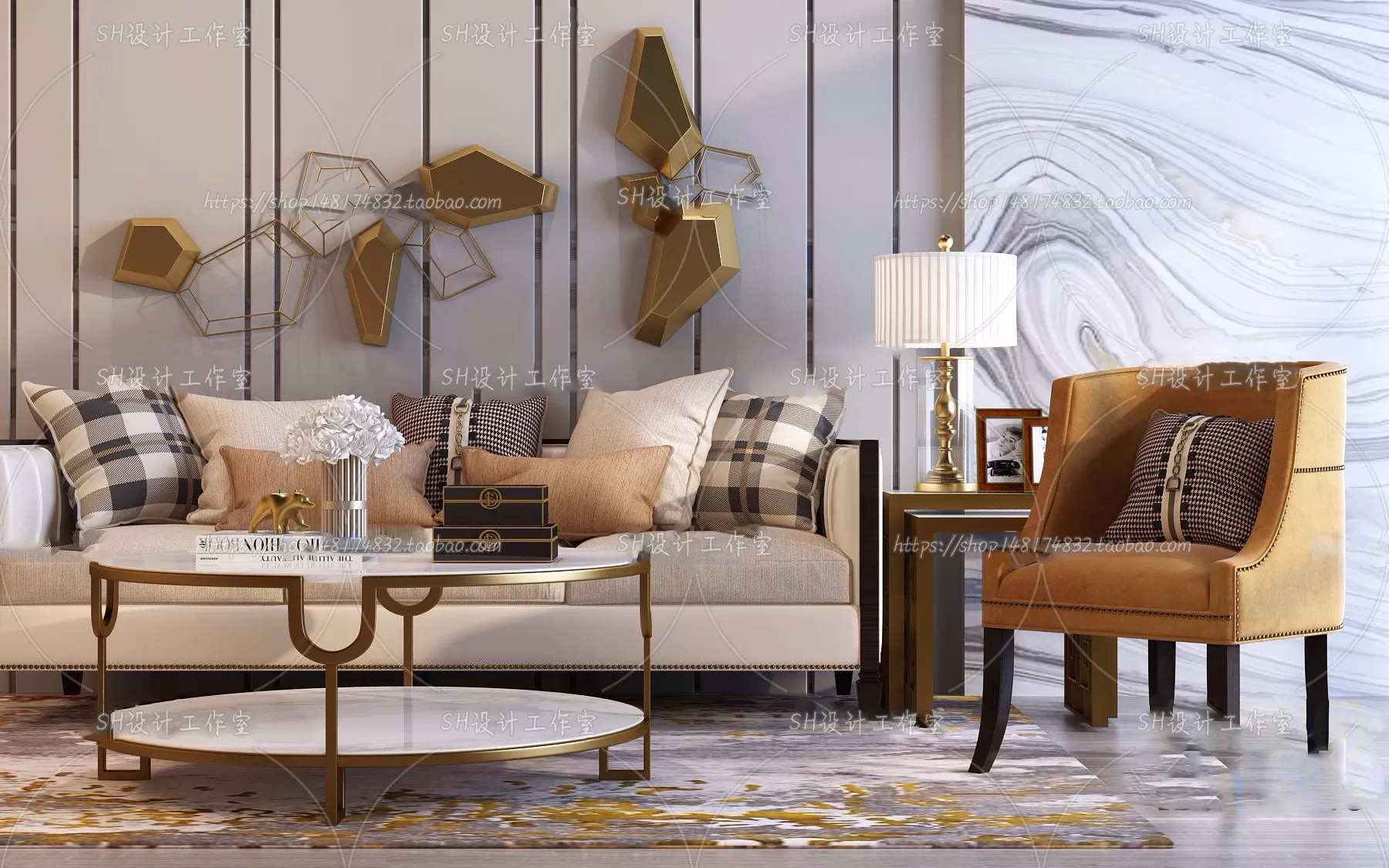 Modern Sofa – 3D Models – 0257