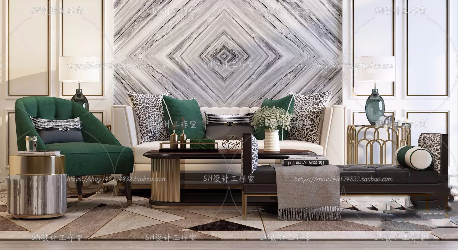 Modern Sofa – 3D Models – 0258