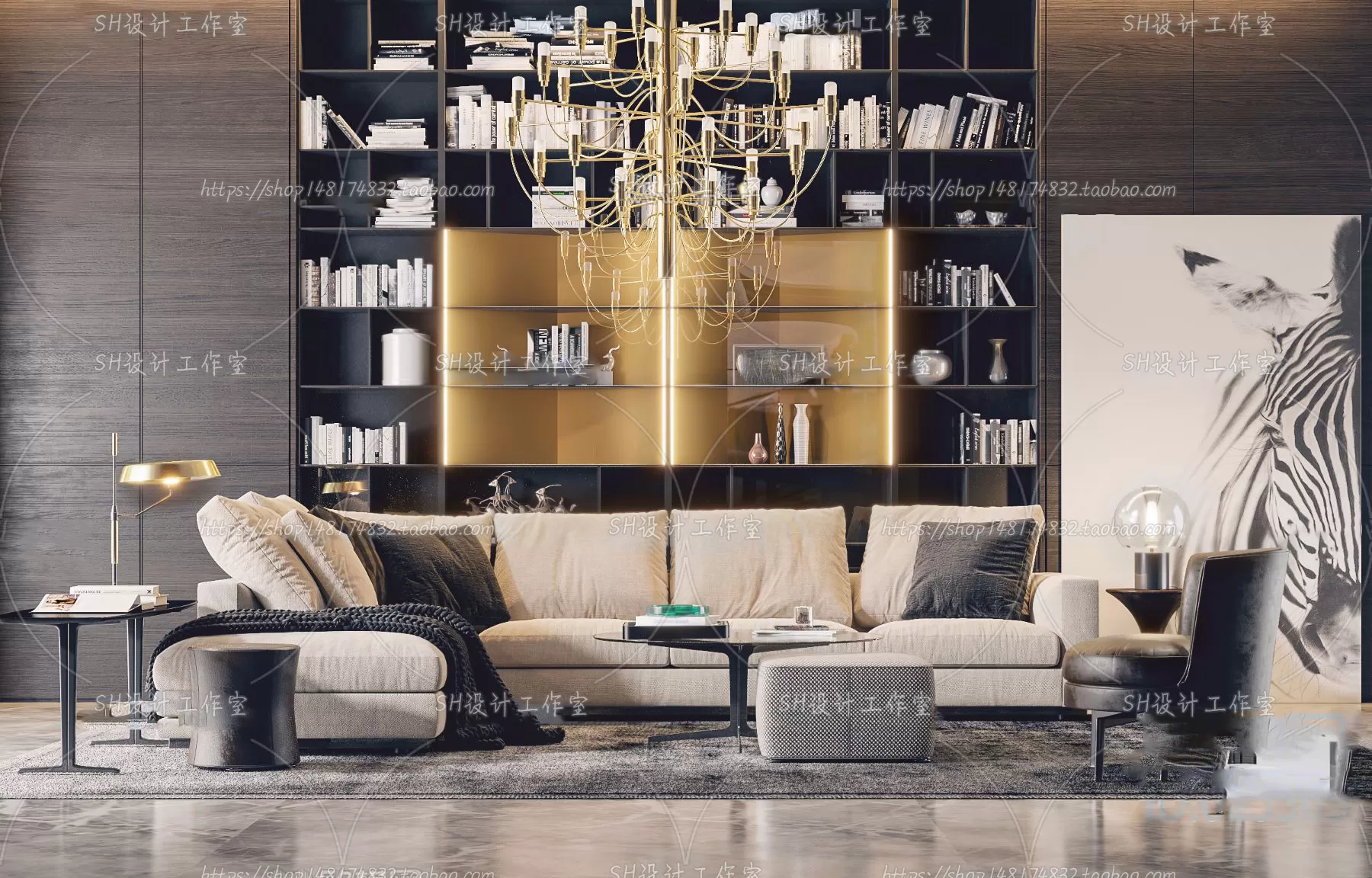 Modern Sofa – 3D Models – 0268