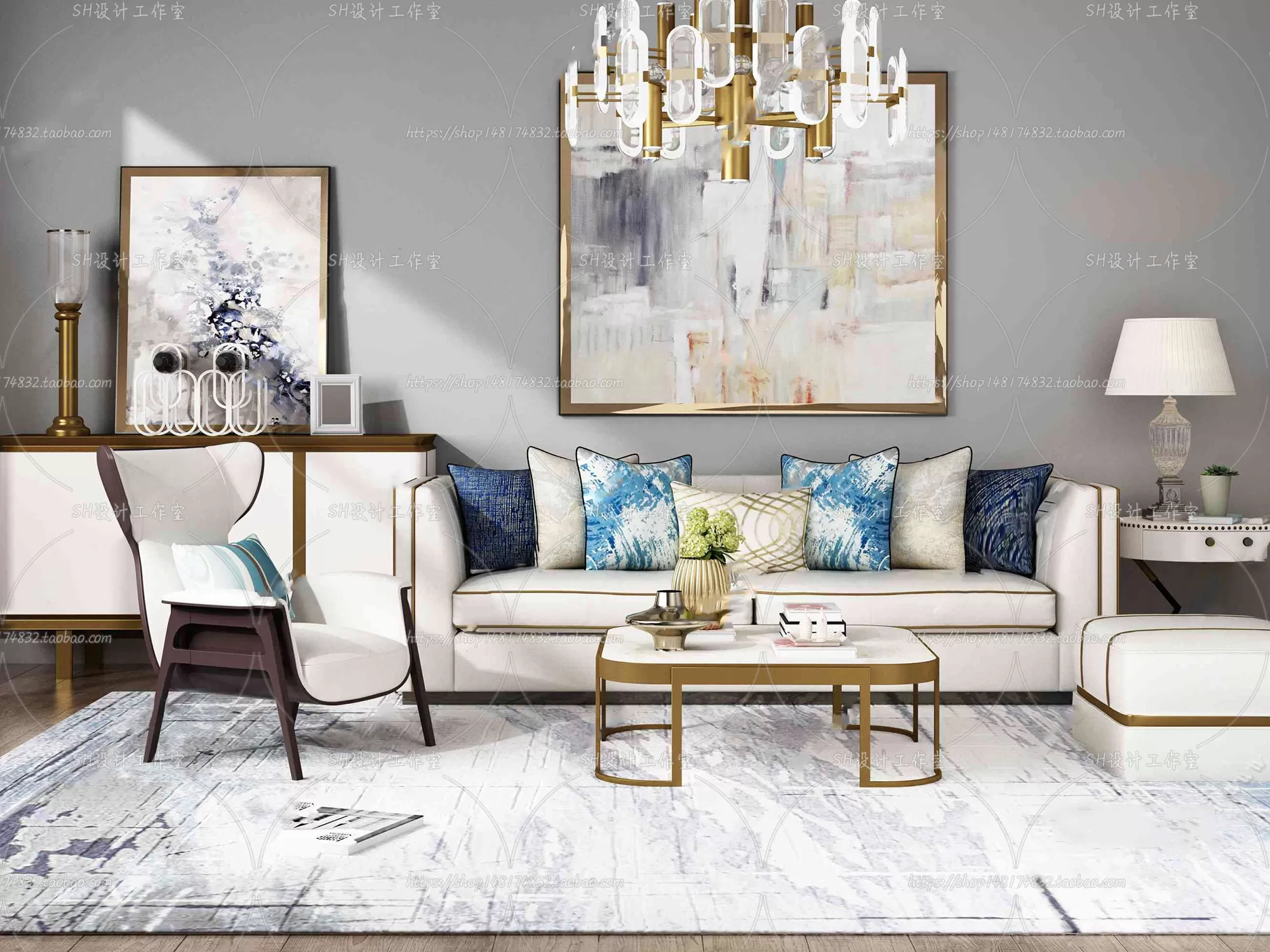 Modern Sofa – 3D Models – 0269