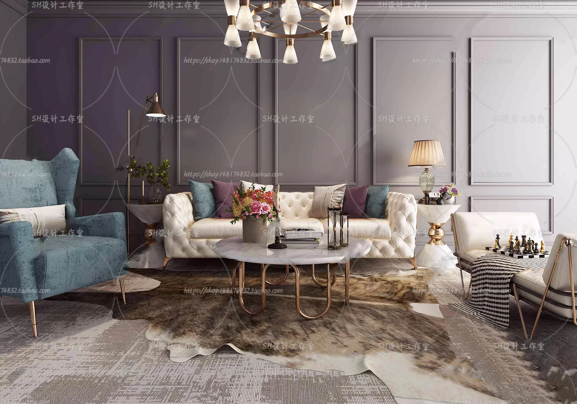 Modern Sofa – 3D Models – 0270