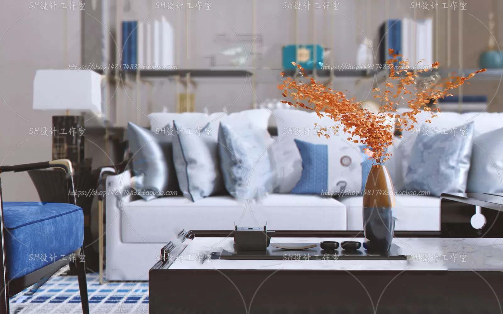 Modern Sofa – 3D Models – 0272