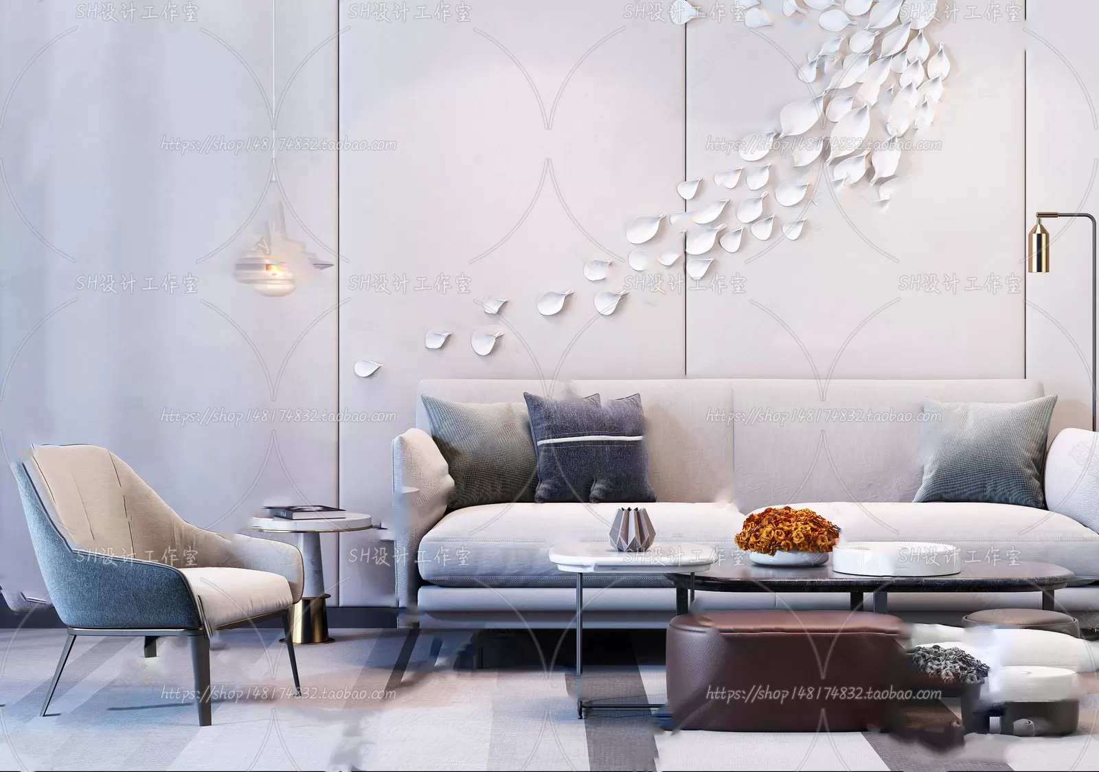 Modern Sofa – 3D Models – 0274