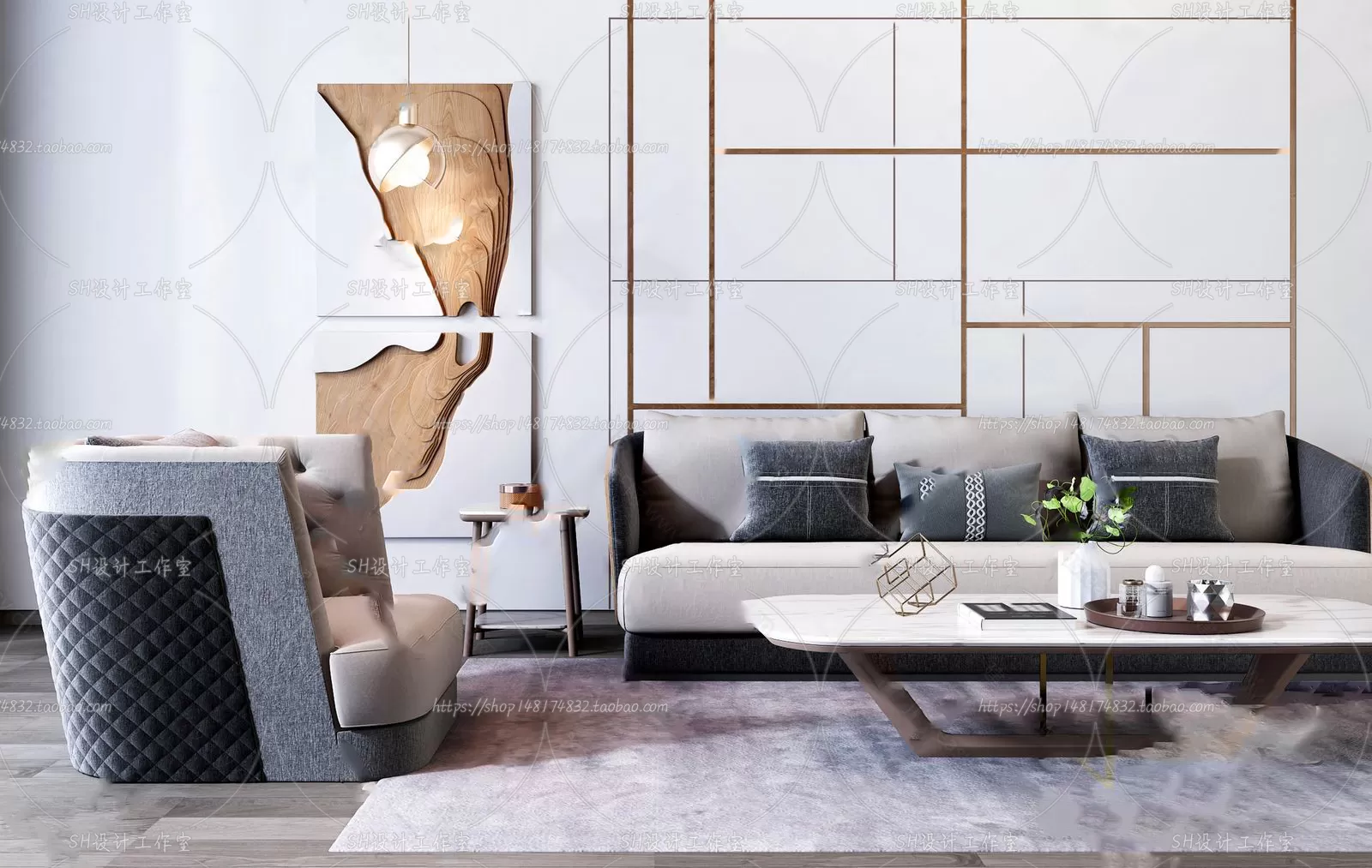 Modern Sofa – 3D Models – 0277