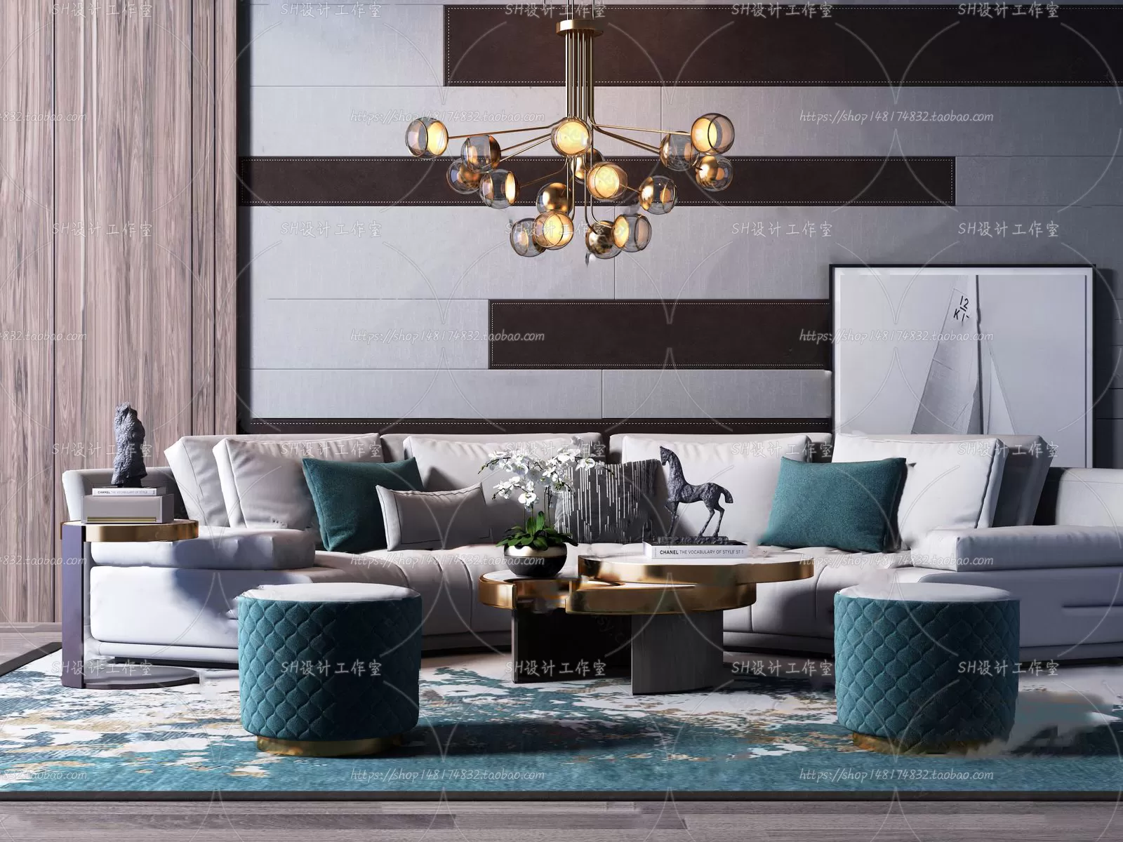 Modern Sofa – 3D Models – 0281